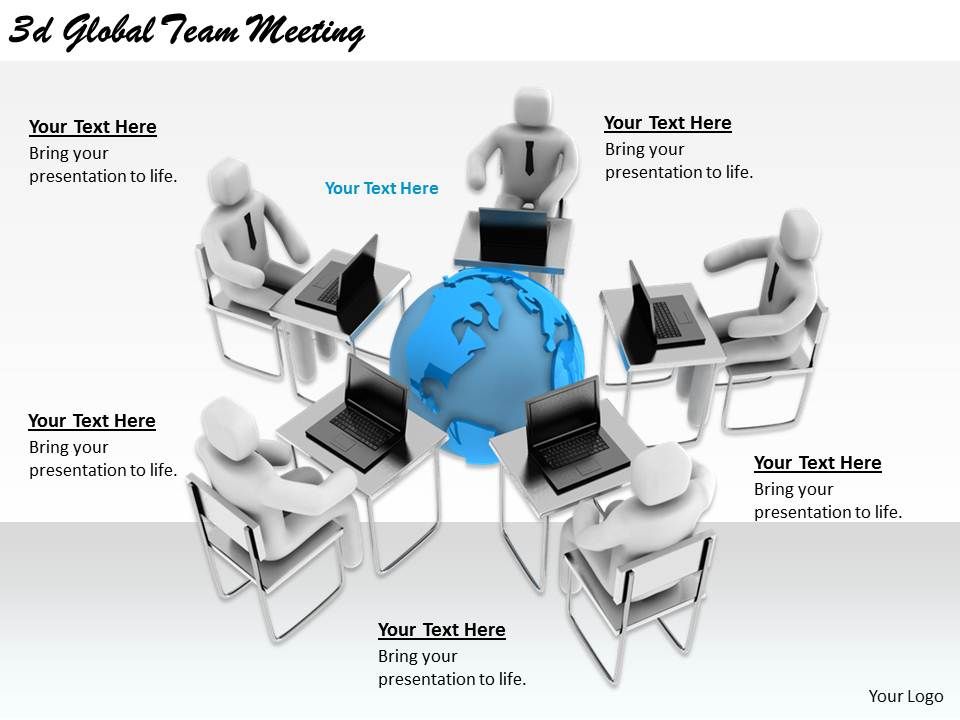 2513 3d global team meeting ppt graphics icons powerpoint