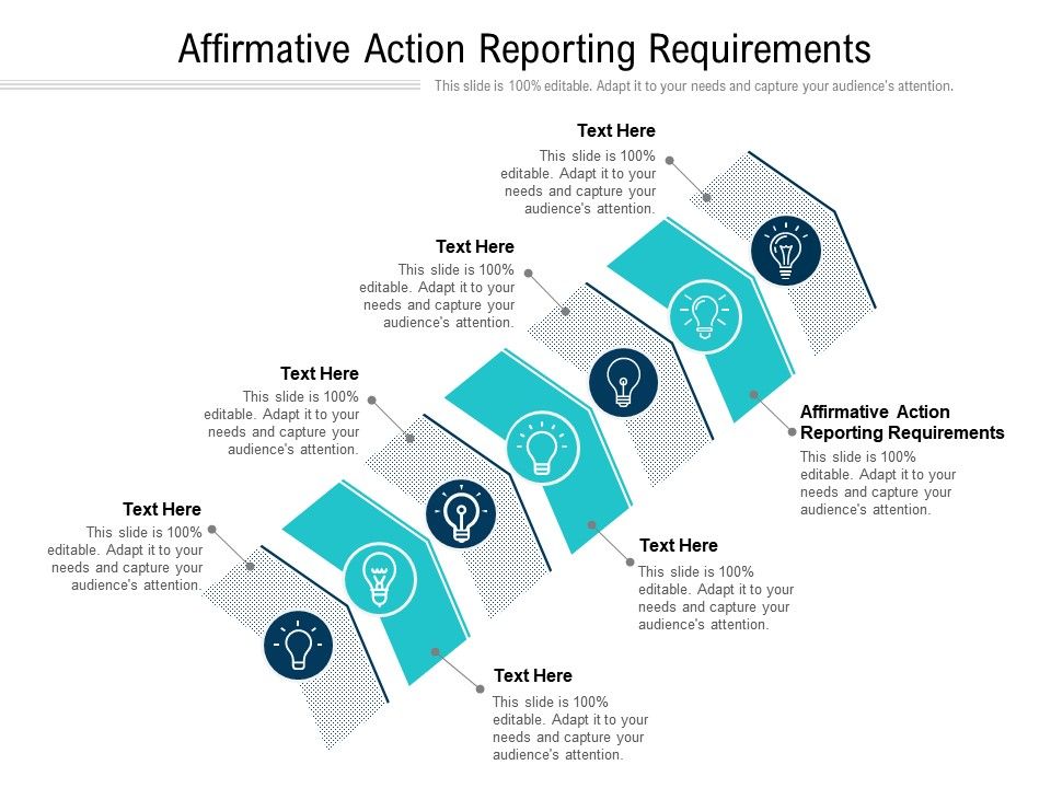 Affirmative action reporting requirements ppt powerpoint presentation icon graphic tips cpb
