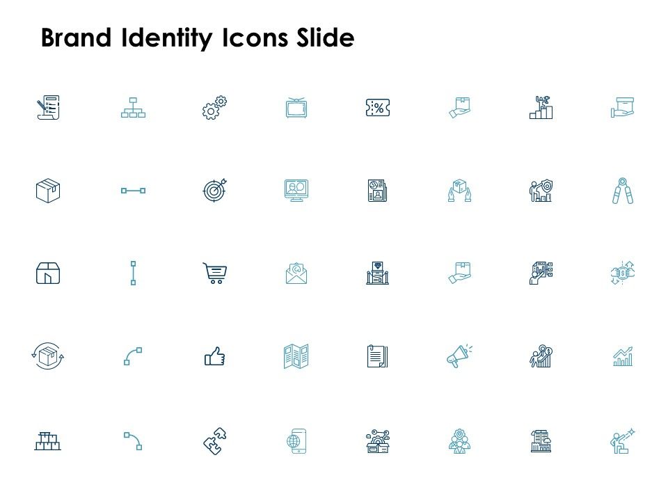 Brand identity icons slide l1171 ppt powerpoint presentation inspiration