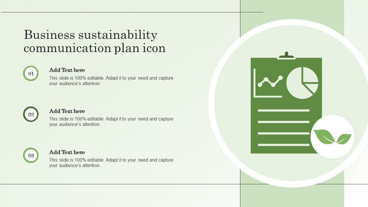 Business Sustainability Communication Plan Icon