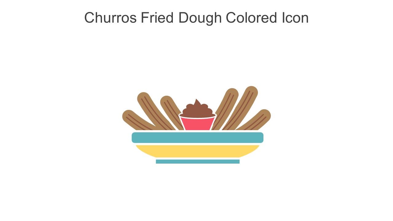 Churros Fried Dough Colored Icon In Powerpoint Pptx Png And Editable Eps Format