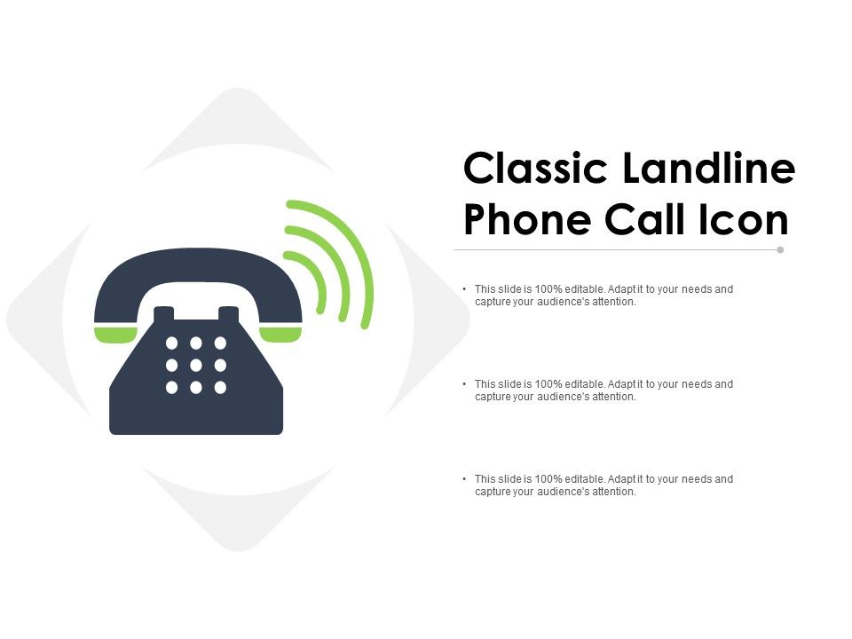 Classic landline phone call icon