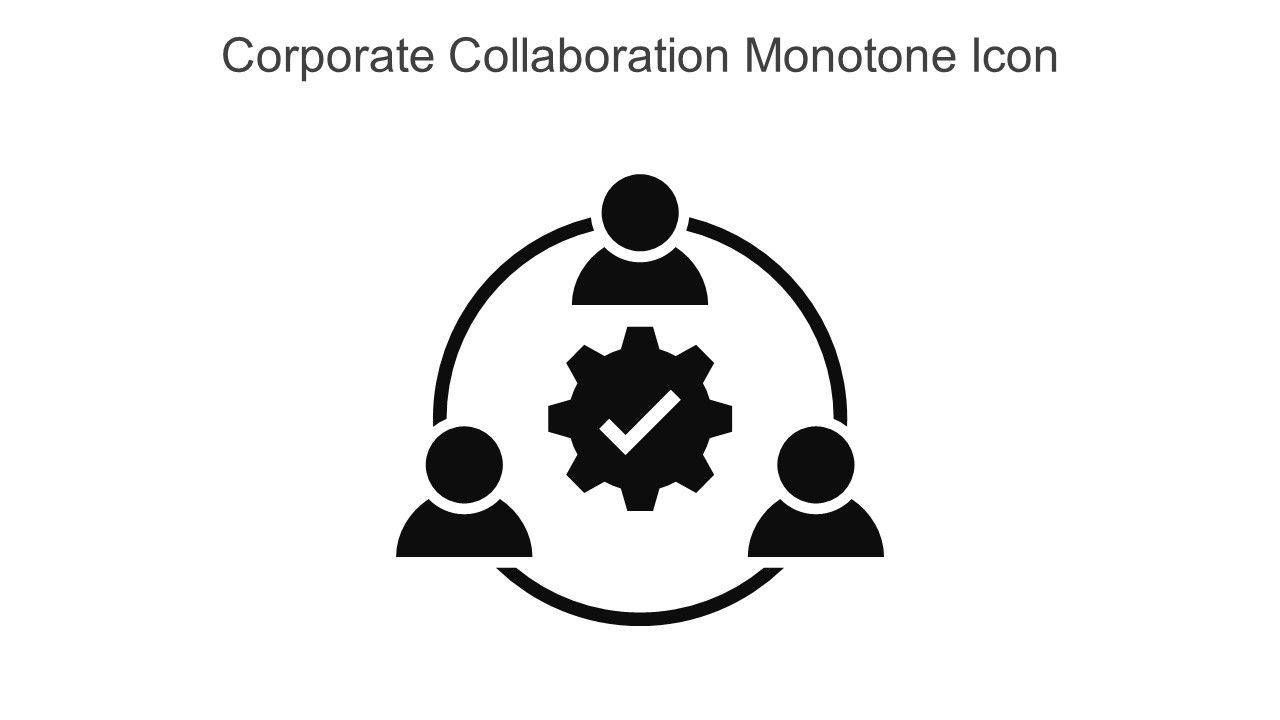Corporate Collaboration Monotone Icon In Powerpoint Pptx Png And Editable Eps Format