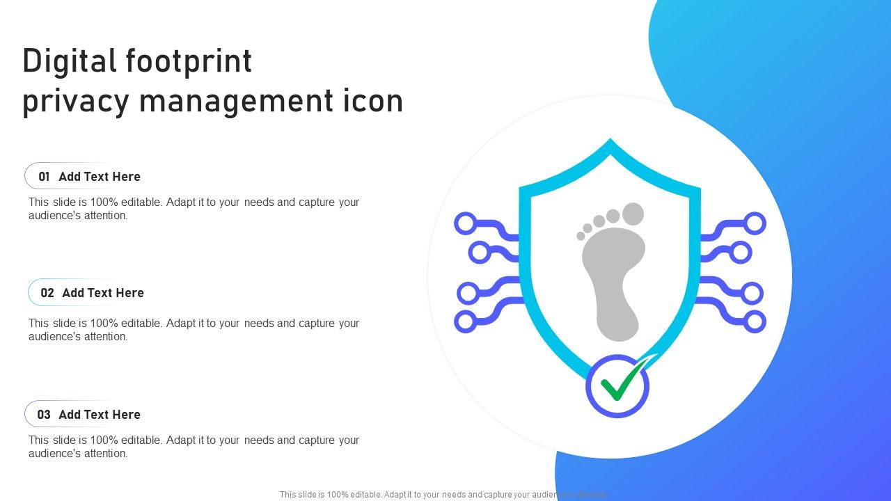 Digital Footprint Privacy Management Icon