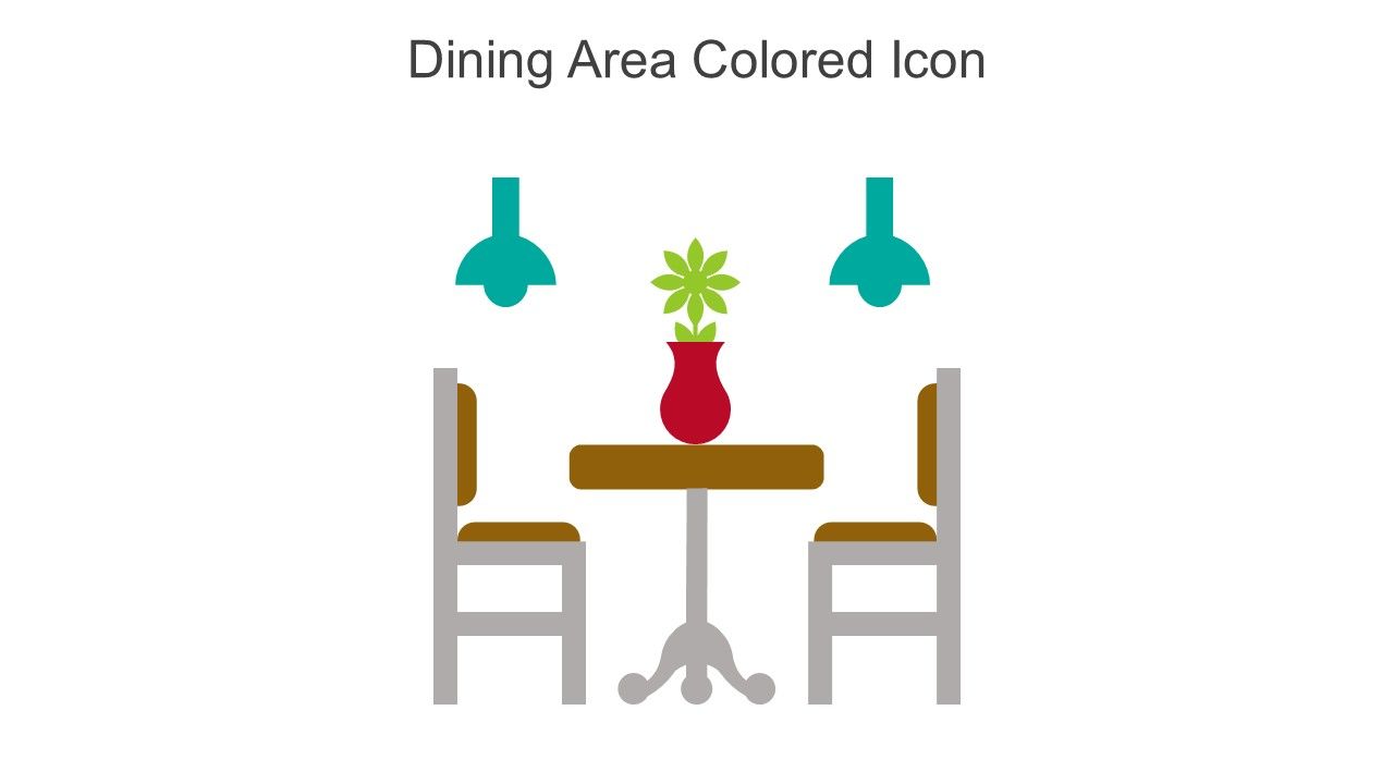 Dining Area Colored Icon In Powerpoint Pptx Png And Editable Eps Format