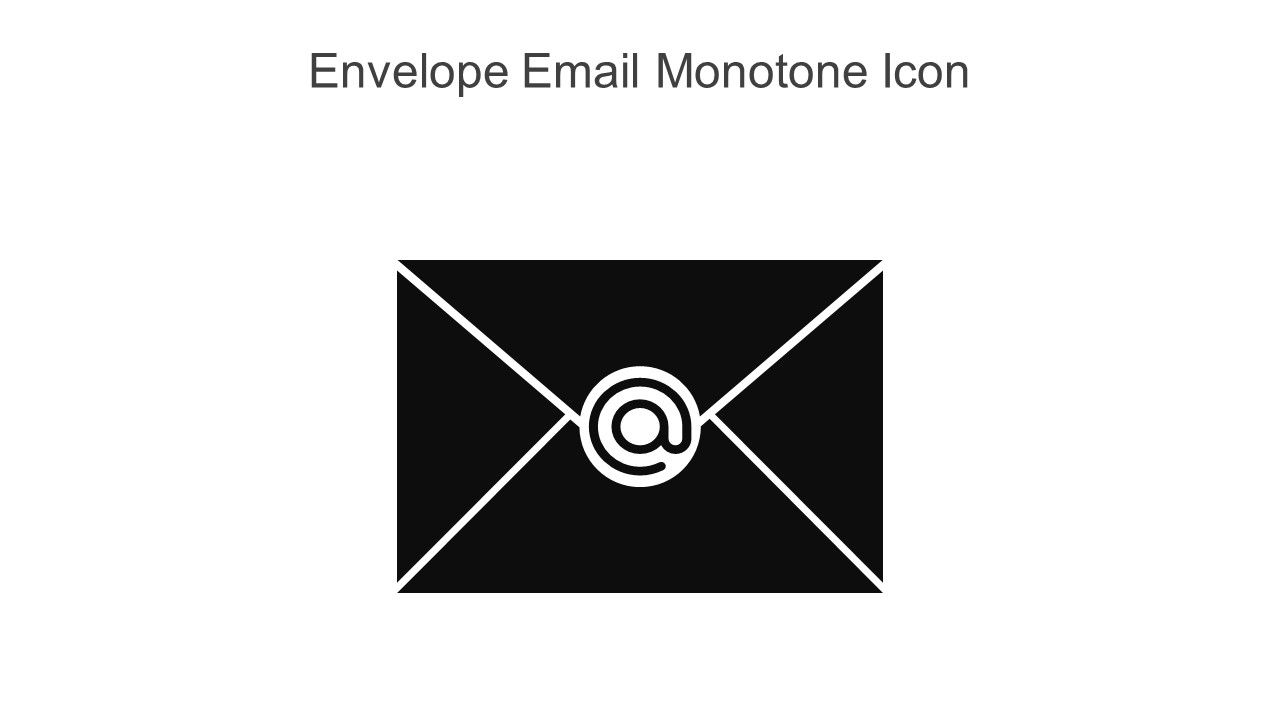 Envelope Email Monotone Icon In Powerpoint Pptx Png And Editable Eps Format