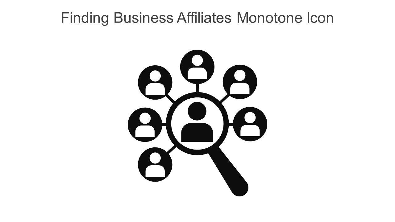 Finding Business Affiliates Monotone Icon Icon In Powerpoint Pptx Png And Editable Eps Format