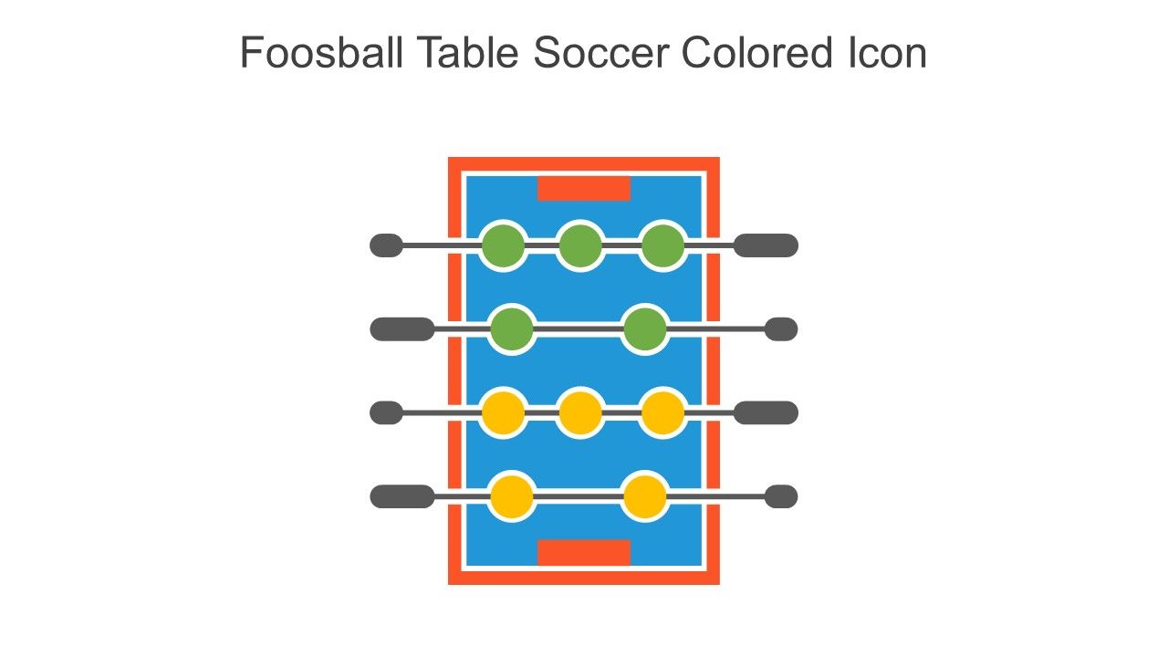 Foosball Table Soccer Colored Icon In Powerpoint Pptx Png And Editable Eps Format