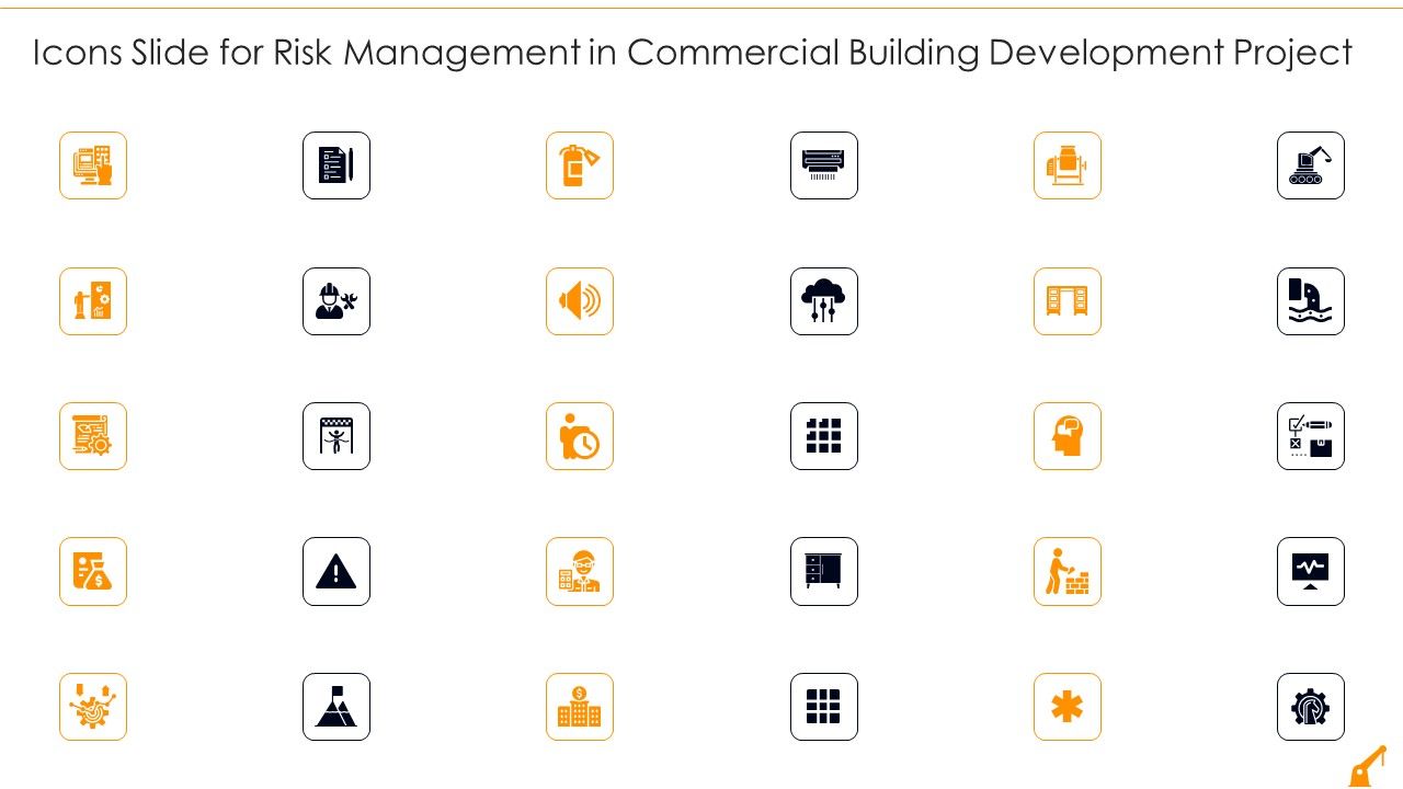 G9 Icons Slide For Risk Management In Commercial Building Development Project