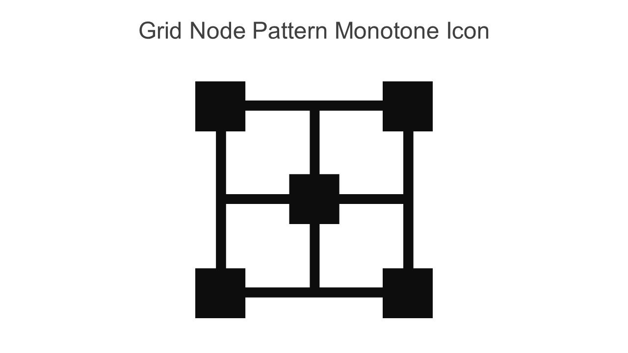 Grid Node Pattern Monotone Icon In Powerpoint Pptx Png And Editable Eps Format