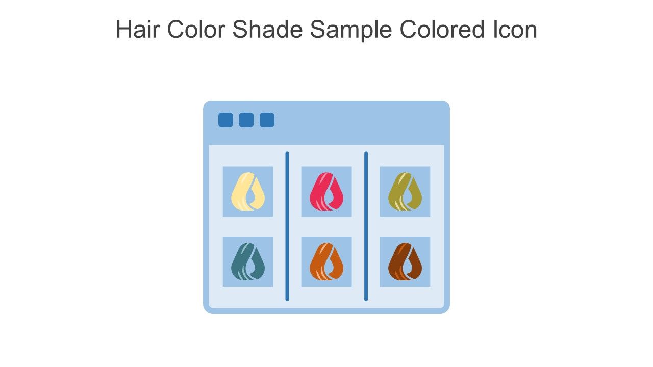 Hair Color Shade Sample Colored Icon In Powerpoint Pptx Png And Editable Eps Format