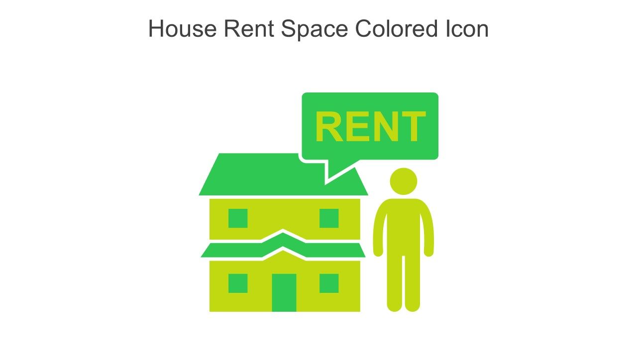 House Rent Space Colored Icon In Powerpoint Pptx Png And Editable Eps Format