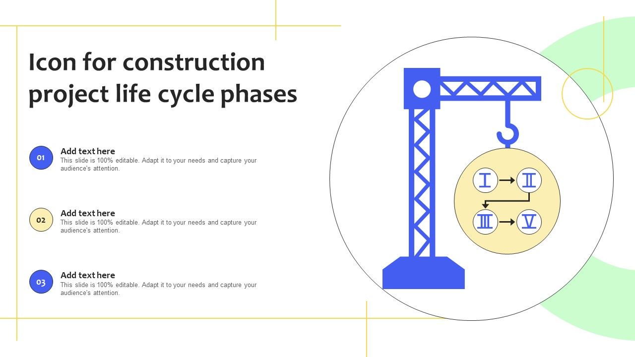 Icon For Construction Project Life Cycle Phases