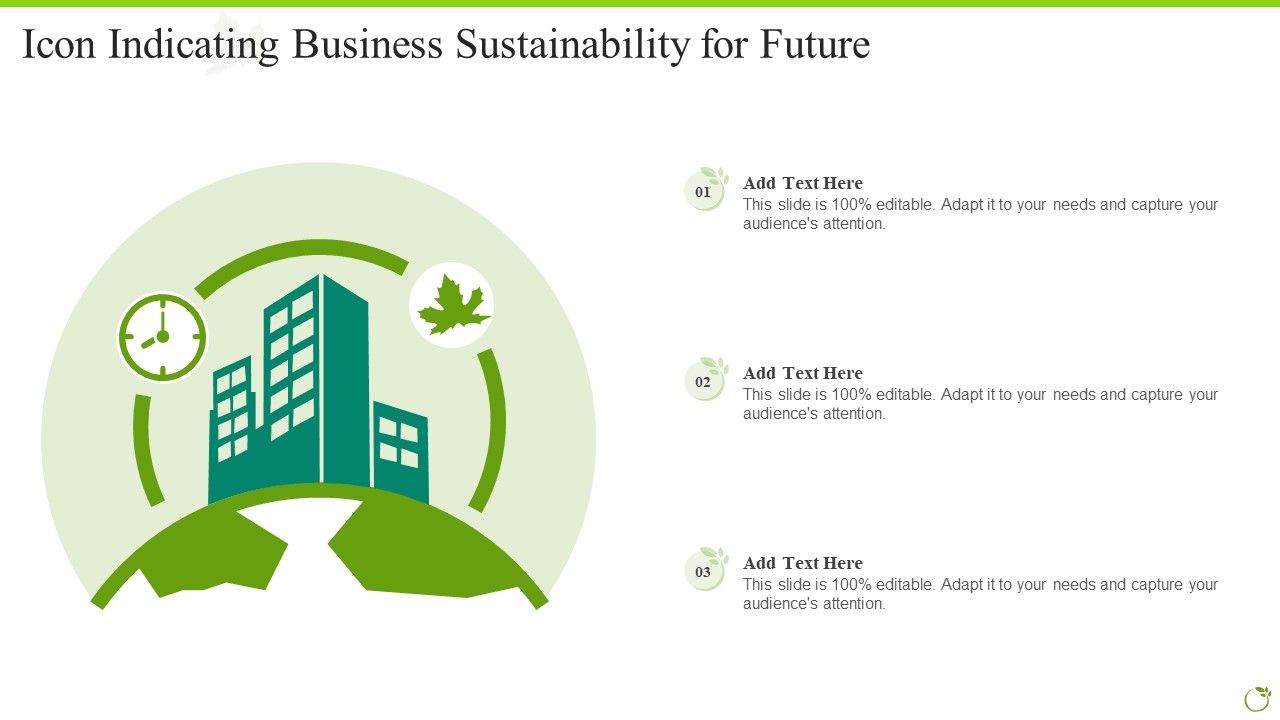 Icon Indicating Business Sustainability For Future