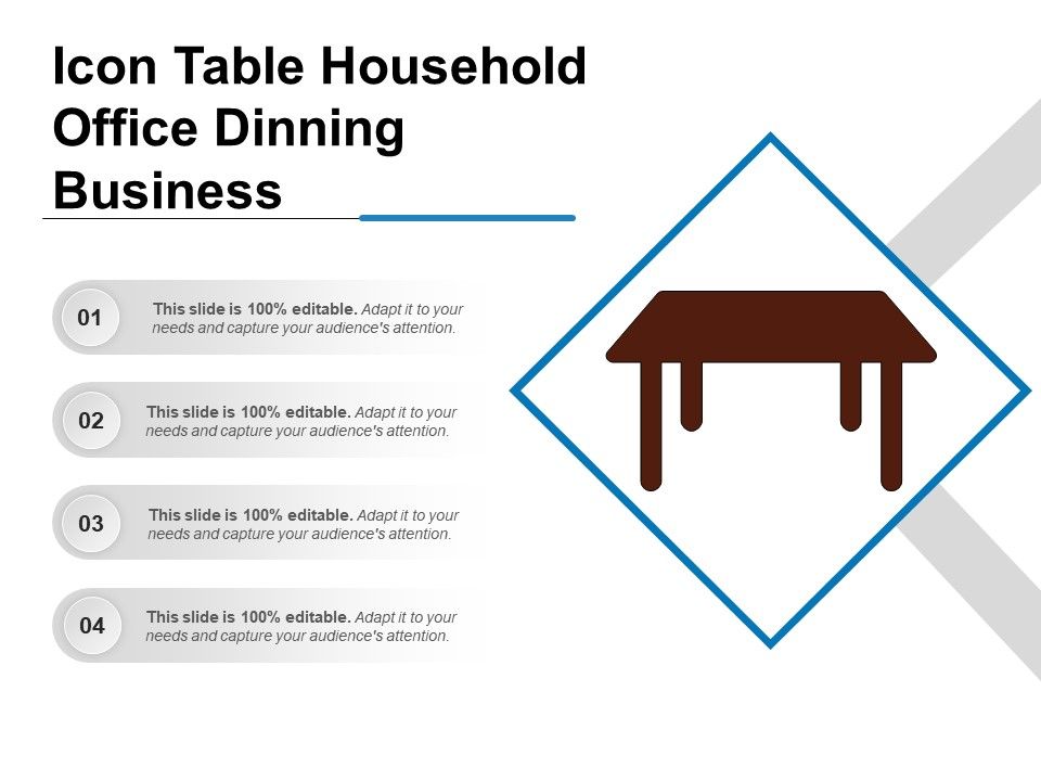 Icon table household office dinning business