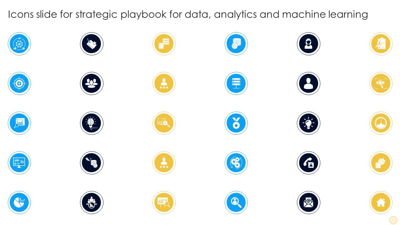 Icons Slide For Strategic Playbook For Data Analytics And Machine Learning
