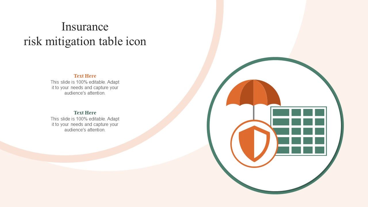 Insurance Risk Mitigation Table Icon