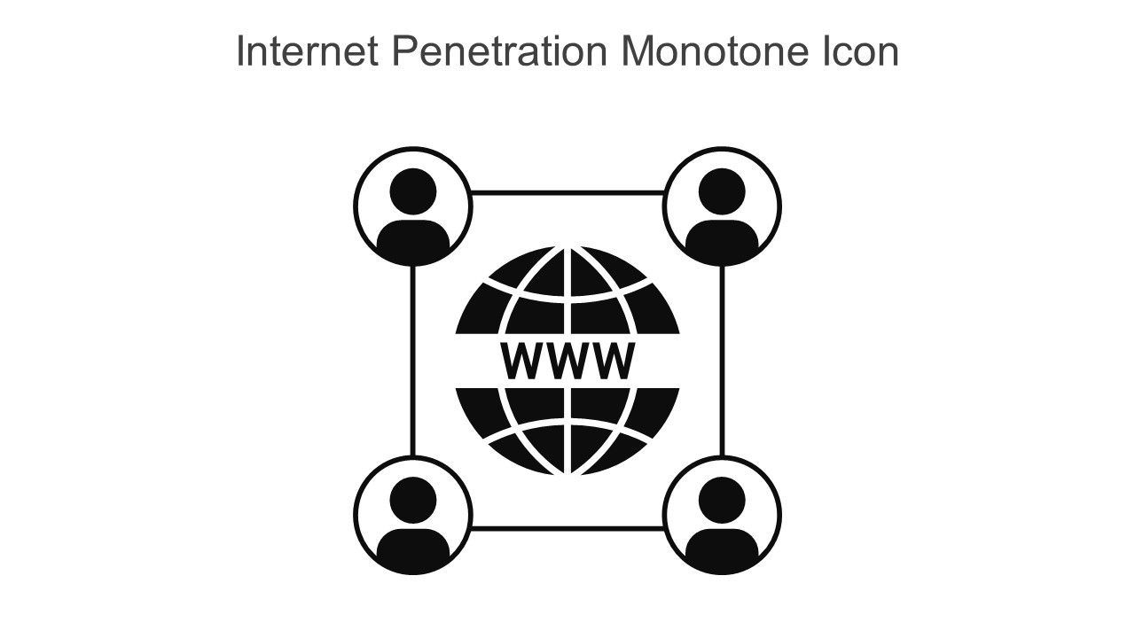 Internet Penetration Monotone Icon In Powerpoint Pptx Png And Editable Eps Format