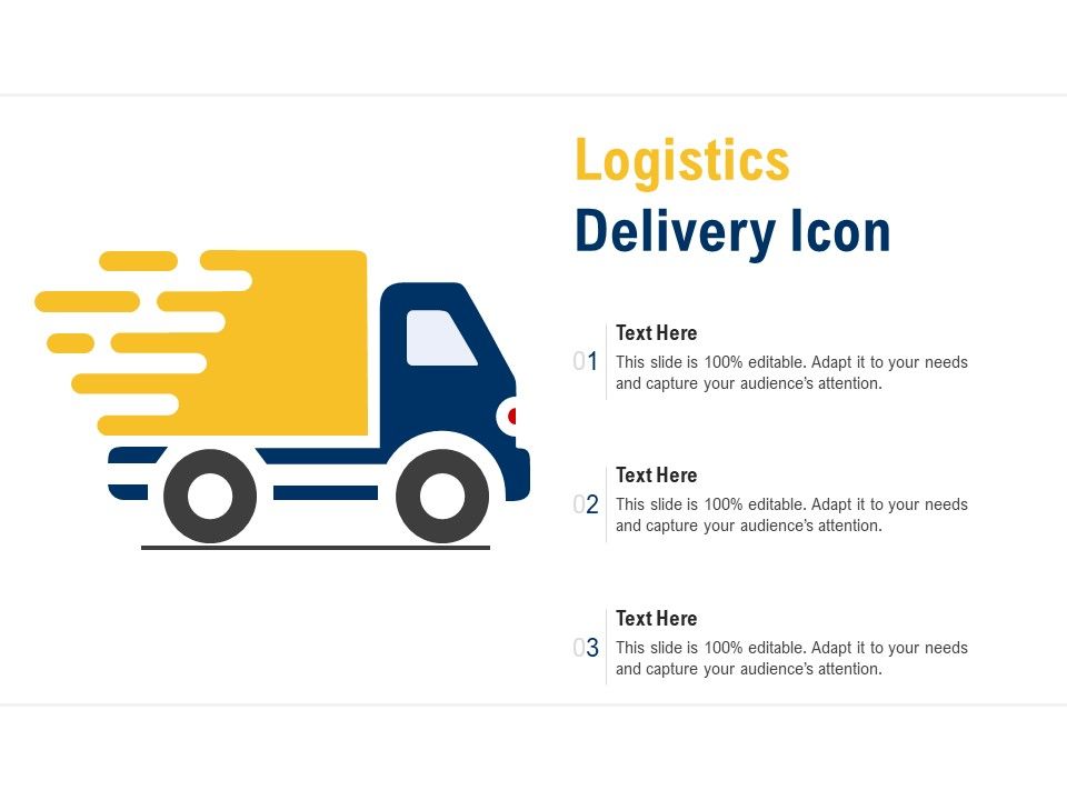 Logistics delivery icon