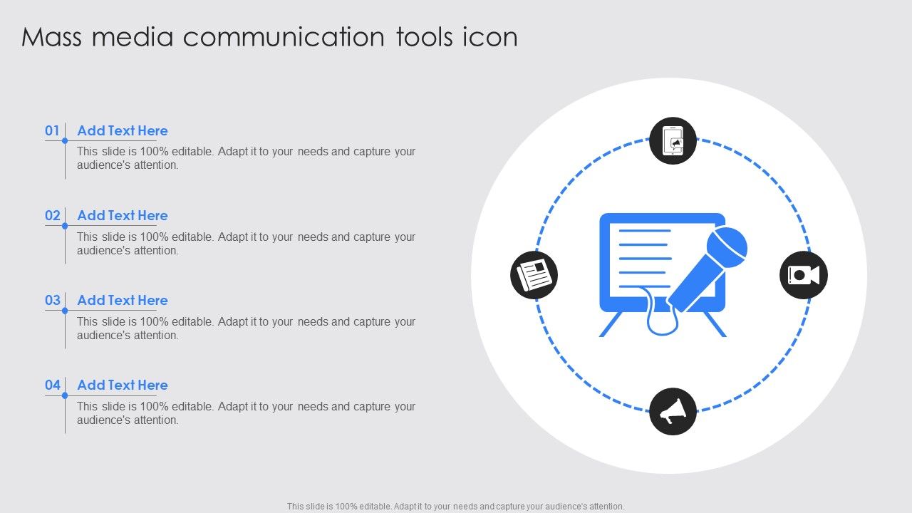 Mass Media Communication Tools Icon