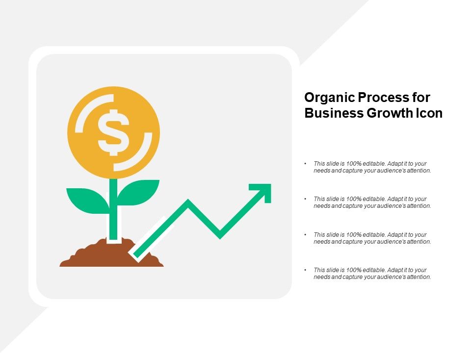 Organic process for business growth icon