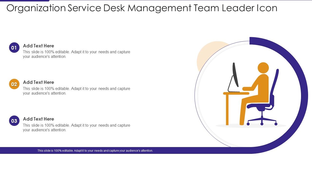 Organization Service Desk Management Team Leader Icon