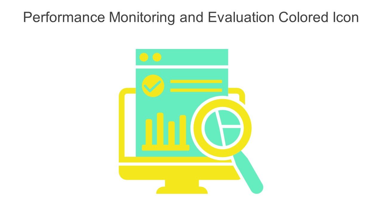 Performance Monitoring And Evaluation Colored Icon In Powerpoint Pptx Png And Editable Eps Format