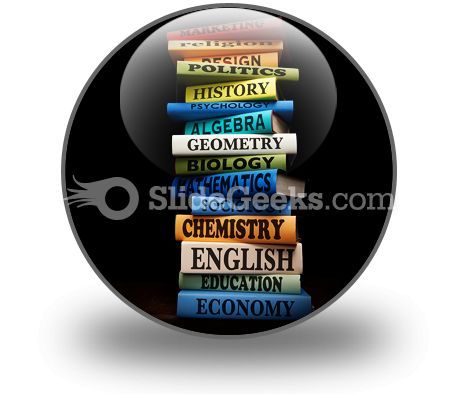Education study books powerpoint icon c