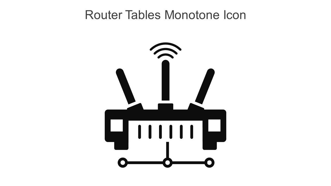 Router Tables Monotone Icon In Powerpoint Pptx Png And Editable Eps Format