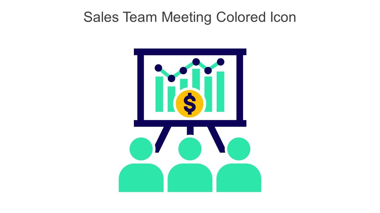 Sales Team Meeting Colored Icon In Powerpoint Pptx Png And Editable Eps Format