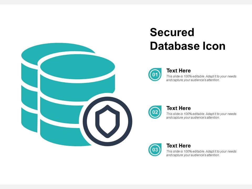 Secured database icon