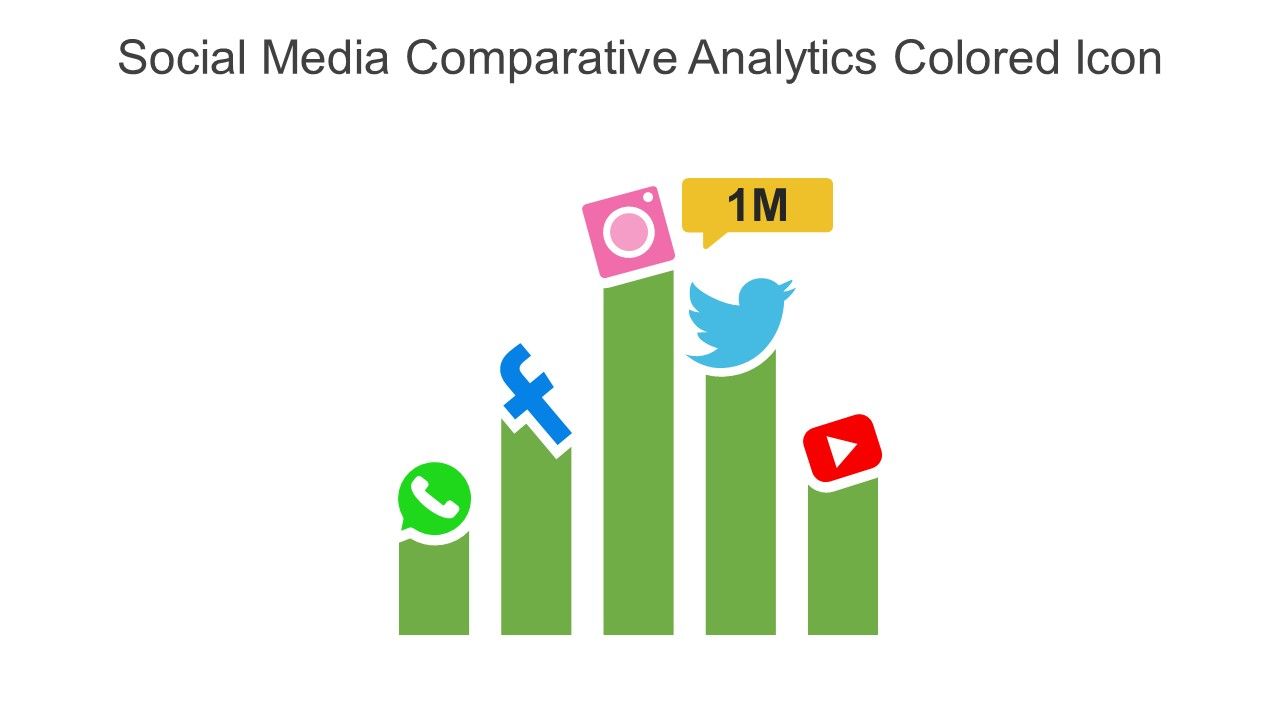 Social Media Comparative Analytics Colored Icon In Powerpoint Pptx Png And Editable Eps Format