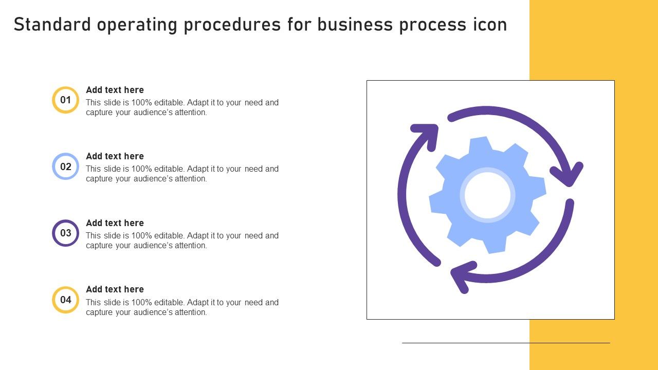 Standard Operating Procedures For Business Process Icon