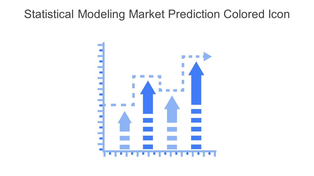 Statistical Modeling Market Prediction Colored Icon In Powerpoint Pptx Png And Editable Eps Format