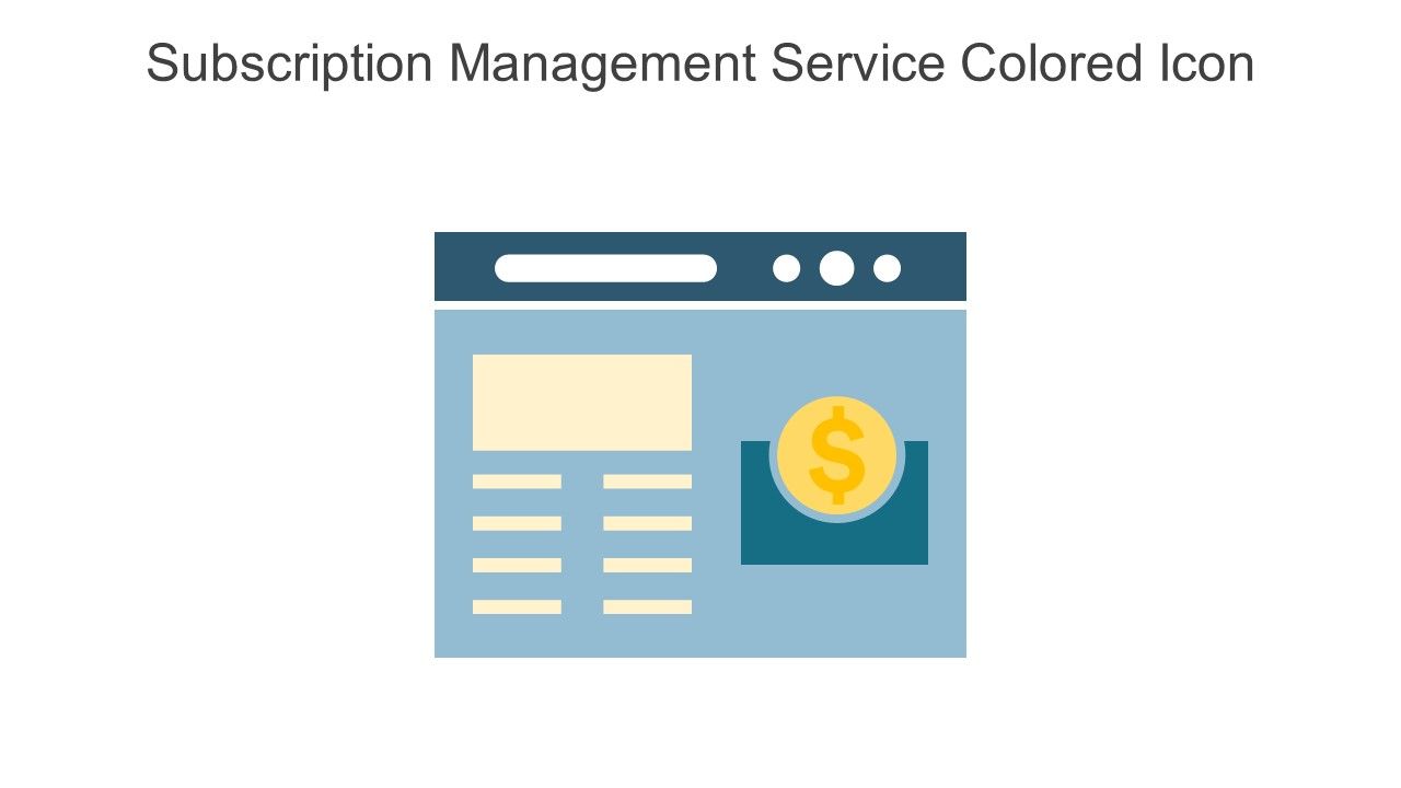 Subscription Management Service Colored Icon In Powerpoint Pptx Png And Editable Eps Format