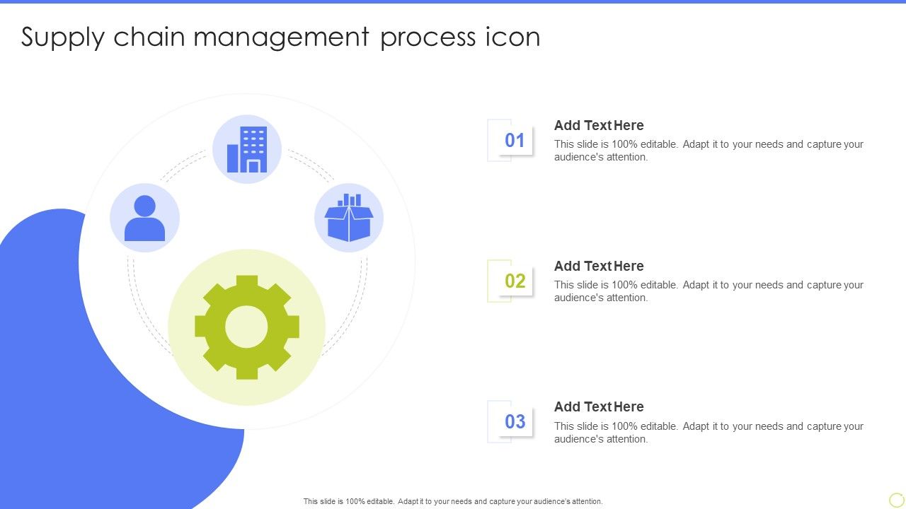 Supply Chain Management Process Icon