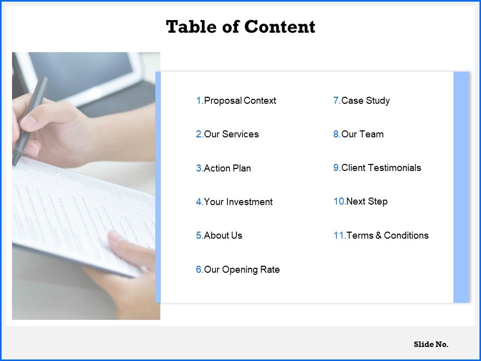 Table of content action plan c1067 ppt powerpoint presentation icon portfolio