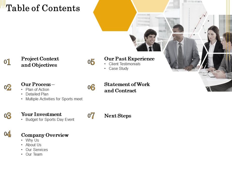 Table of contents r238 ppt powerpoint presentation icon clipart