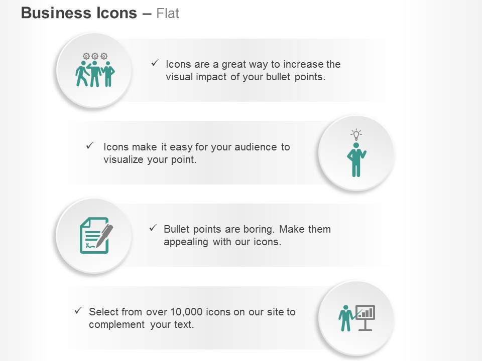 Teamwork creative ideas agenda result analysis ppt icons graphics