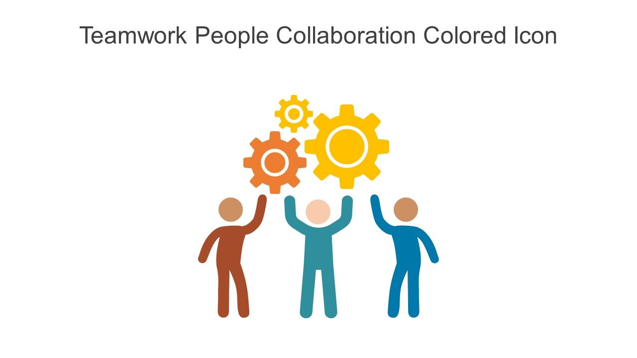 Teamwork People Collaboration Colored Icon In Powerpoint Pptx Png And Editable Eps Format