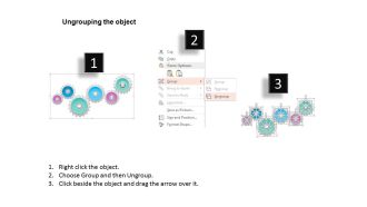 0814 business consulting diagram gears process diagram with business icons powerpoint slide template