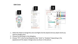 0914 business plan idea concept bulb icons gears graphic slide powerpoint template