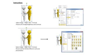 1013 3d illustration of handshake ppt graphics icons powerpoint