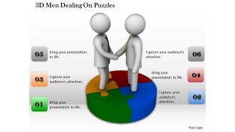 1013 3d men dealing on puzzles ppt graphics icons powerpoint