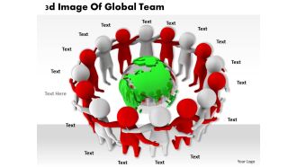1113 3d image of global team ppt graphics icons powerpoint