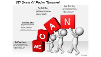 1113 3d image of perfect teamwork ppt graphics icons powerpoint
