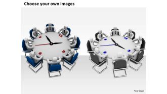 1113 3d people at conference table ppt graphics icons powerpoint