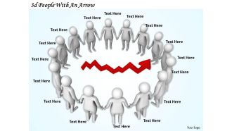 1113 3d people with an arrow ppt graphics icons powerpoint