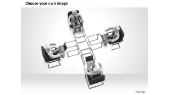 1113 3d team sitting across the table ppt graphics icons powerpoint