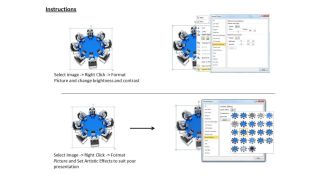1113 3d team sitting around conference table ppt graphics icons powerpoint